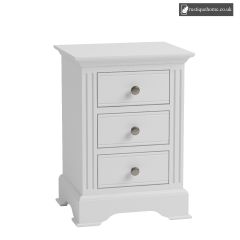 Ivory White Large Bedside